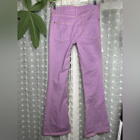 Farm Rio lavender Sailor Jeans. Size 29 no stretch. Hems have bee taken up. - Picture 5 of 12
